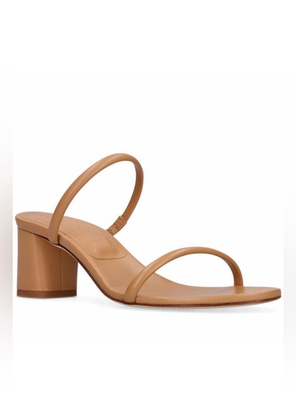 New AEYDE Italy Anni Sandal Strappy Slip-on Block Heel Hazelnut 11 MSRP $375